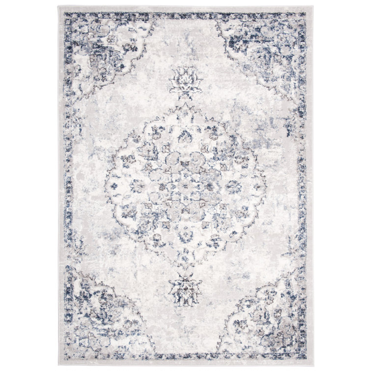 Latitude Vive Turrella Flatweave Grey/Blue Rug Wayfair.ie